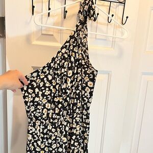 Floral One-Shoulder Dress